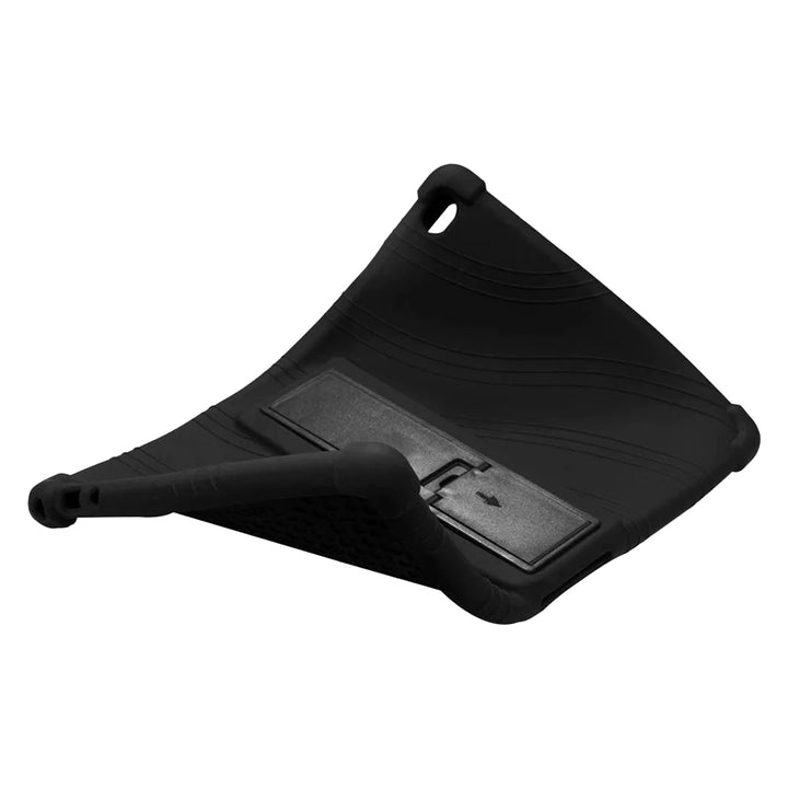 ARMOR-X Lenovo Tab M10 5G TB360 Soft silicone shockproof protective case with kick-stand. Made from a lightweight, durable, soft silicone material.