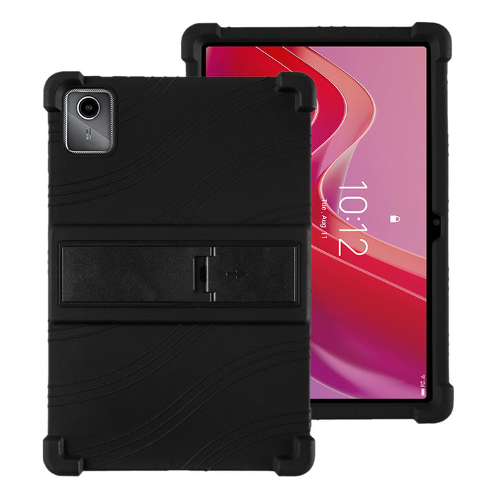 ARMOR-X Lenovo Tab M11 TB330 Soft silicone shockproof protective case with kick-stand.