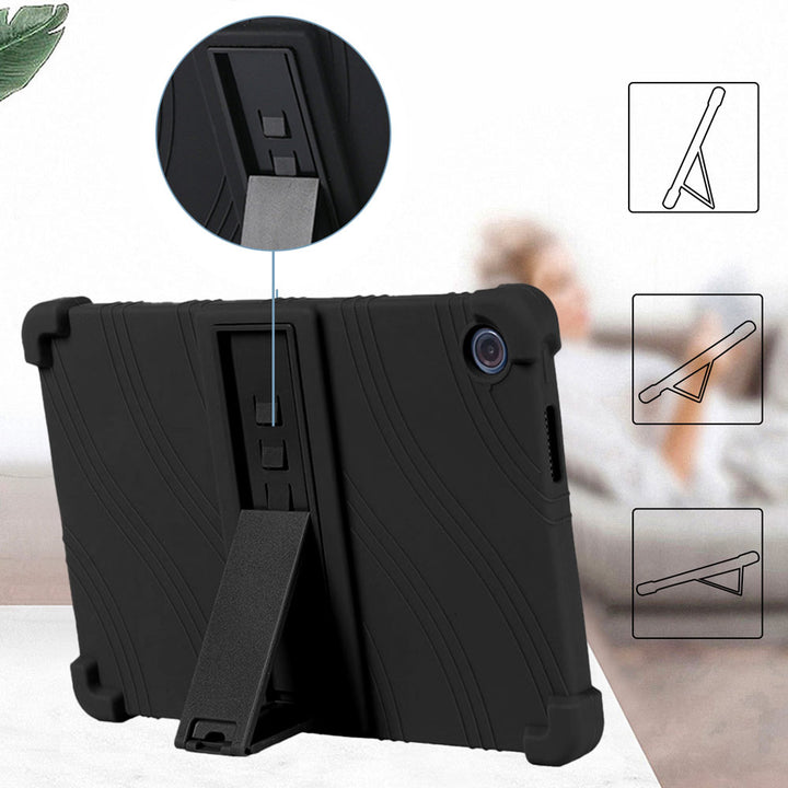 ARMOR-X Lenovo Tab K10 Gen 2 TB311 / Lenovo Tab ( 10.1" TB311 ) Soft silicone shockproof protective case. Built-in adjustable kickstand convenient for providing different viewing angles when watching videos, texting, gaming or learning etc.