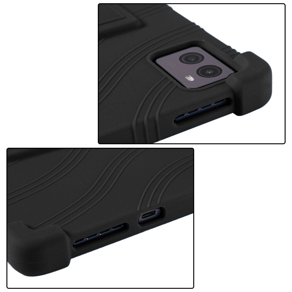 ARMOR-X Lenovo Legion Y700 2023 TB320FC Soft silicone shockproof protective case with kick-stand. Cover all the edges and corners to offer full protection all around the device.