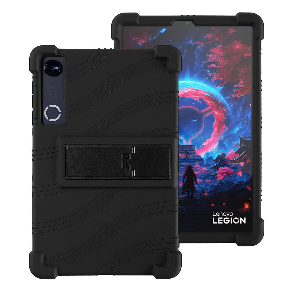 ARMOR-X Lenovo Legion Tab (Gen 5) TB323 / Legion Y700 (Gen 5) 2026 Soft silicone shockproof protective case with kick-stand.