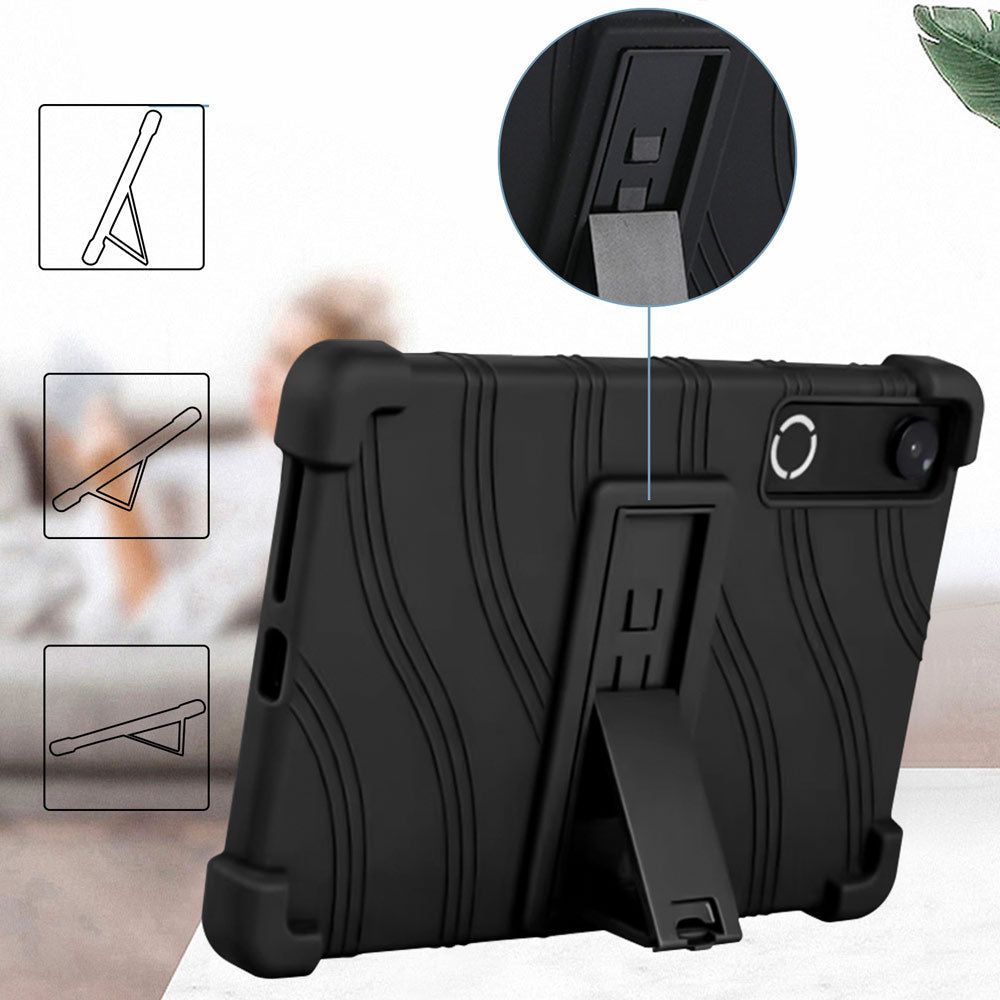 ARMOR-X Lenovo Legion Tab (Gen 5) TB323 / Legion Y700 (Gen 5) 2026 Soft silicone shockproof protective case. Built-in adjustable kickstand convenient for providing different viewing angles when watching videos, texting, gaming or learning etc.