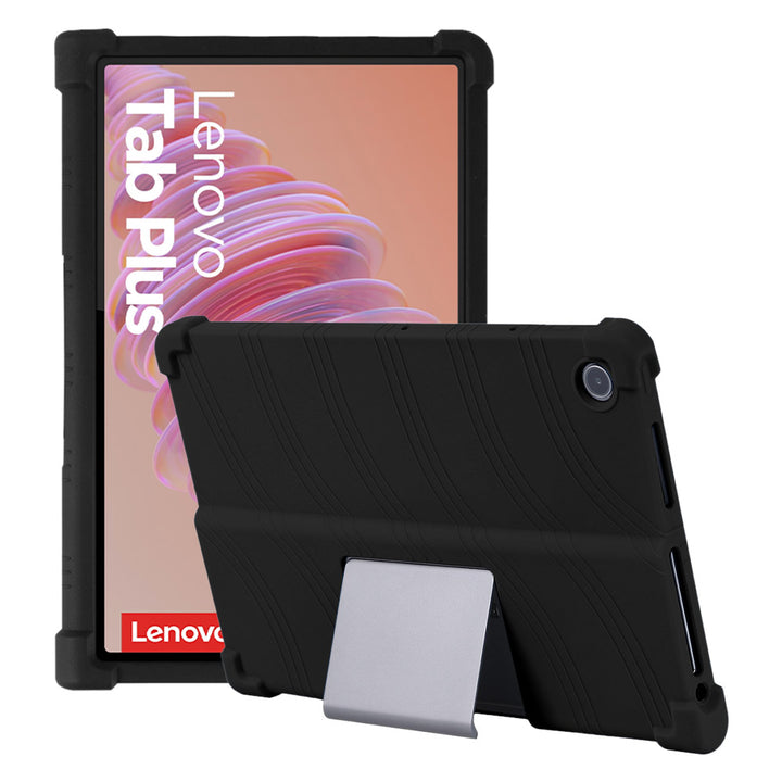 ARMOR-X Lenovo Tab Plus TB351FU Soft silicone shockproof protective case with kick-stand.