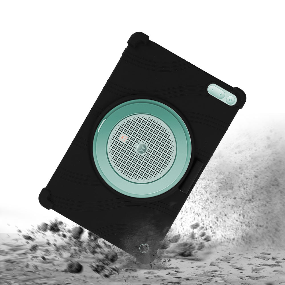 ARMOR-X Motorola Moto Pad 70 Groove Soft silicone shockproof protective case. Features reinforced edges and shock-absorbing corners to shield your tablet against drops, bumps, and scratches.