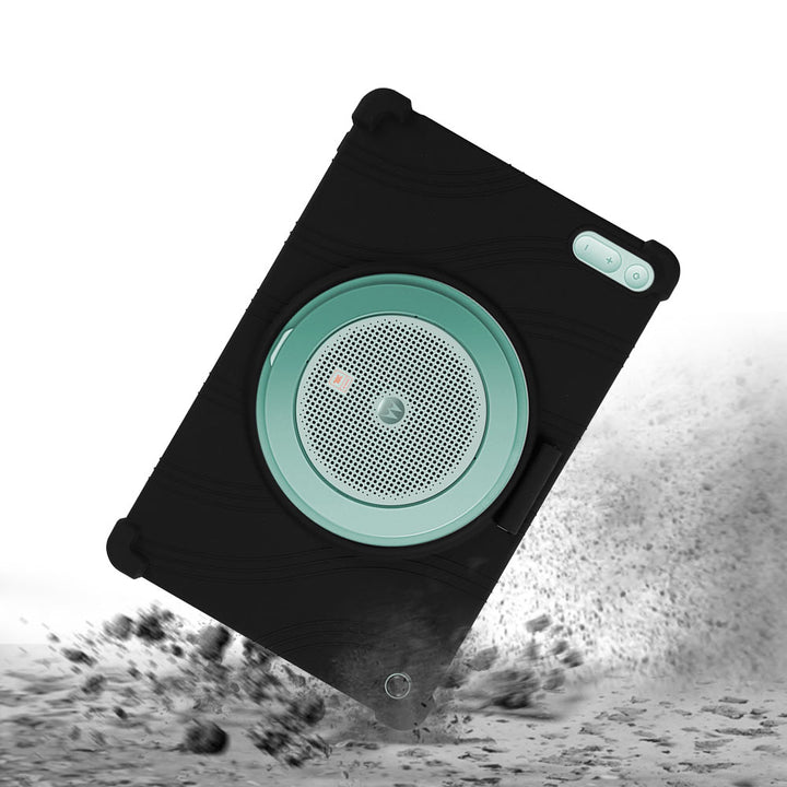 ARMOR-X Motorola Moto Pad 70 Groove Soft silicone shockproof protective case. Features reinforced edges and shock-absorbing corners to shield your tablet against drops, bumps, and scratches.