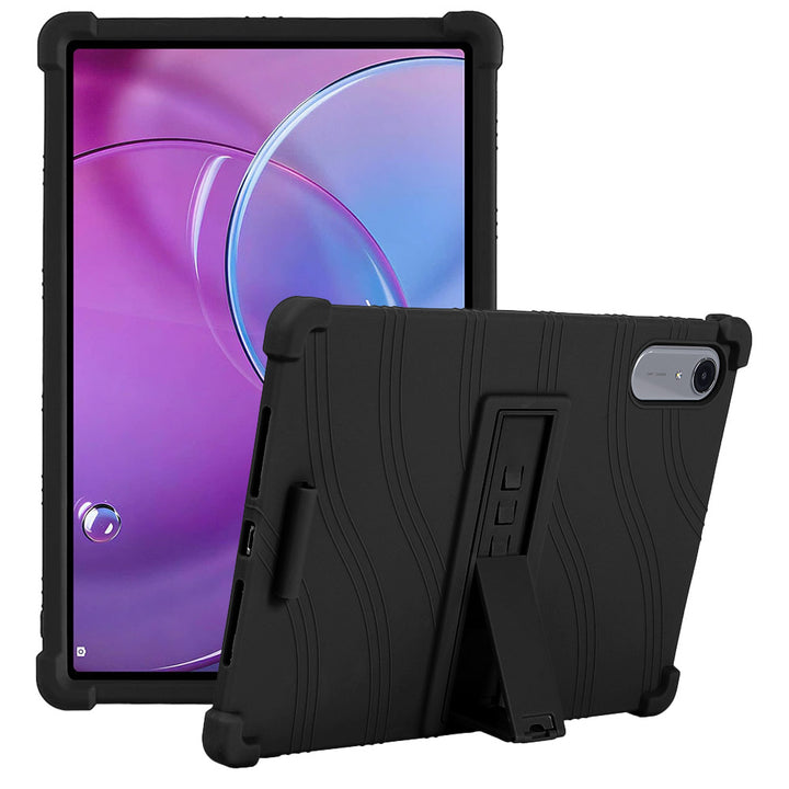 ARMOR-X Lenovo Idea Tab Pro (Gen 2) TB390 Soft silicone shockproof protective case with kick-stand.