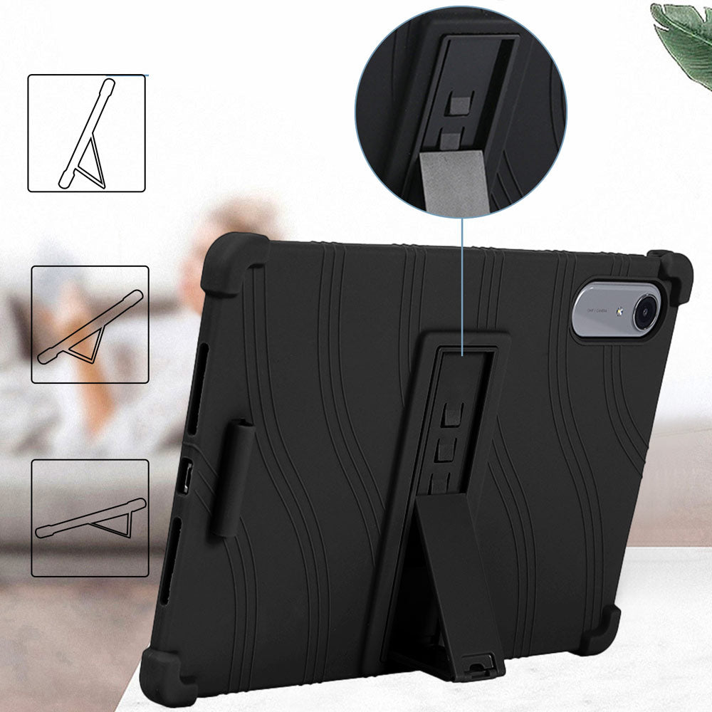 CEN-LN-TB390 | Lenovo Idea Tab Pro (Gen 2) TB390 | Soft silicone shockproof protective case with kick-stand