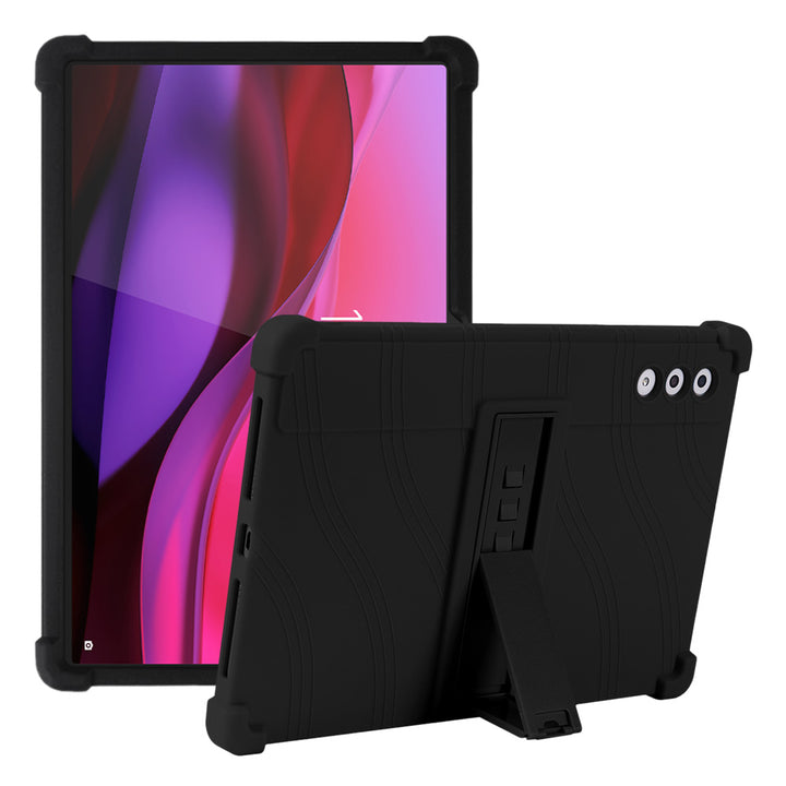 ARMOR-X Lenovo Yoga Tab Plus TB520FU Soft silicone shockproof protective case with kick-stand.