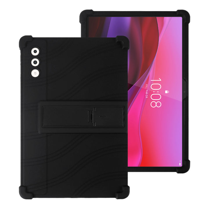 ARMOR-X Lenovo Yoga Tab Plus TB520FU Soft silicone shockproof protective case with kick-stand.