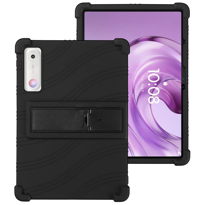 ARMOR-X Lenovo Yoga Tab (Gen 2) TB711 Soft silicone shockproof protective case with kick-stand.