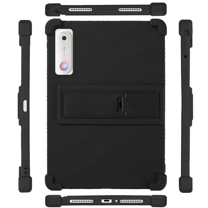ARMOR-X Lenovo Yoga Tab (Gen 2) TB711 Soft silicone shockproof protective case with kick-stand. Cover all the edges and corners to offer full protection all around the device.