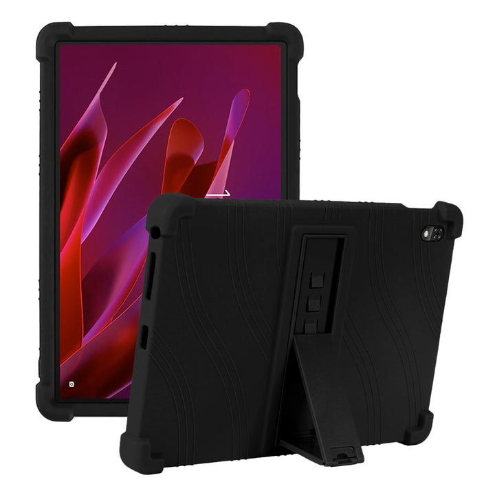 ARMOR-X Lenovo ThinkTab X11 (Gen 1) TB353 Soft silicone shockproof protective case with kick-stand.