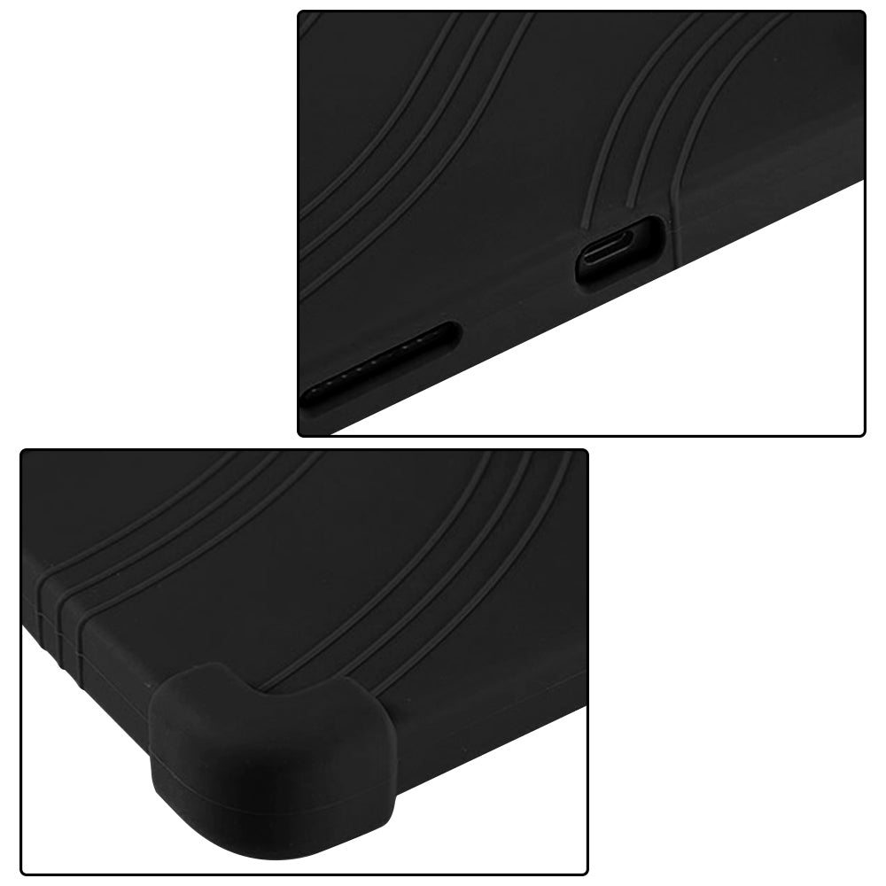 ARMOR-X Lenovo ThinkTab X11 (Gen 1) TB353 Soft silicone shockproof protective case with kick-stand. Cover all the edges and corners to offer full protection all around the device.