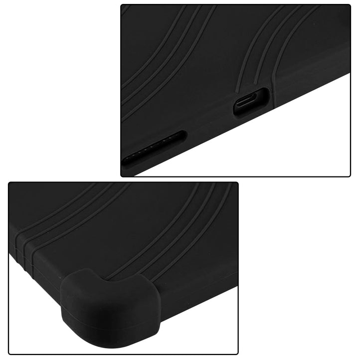 ARMOR-X Lenovo ThinkTab X11 (Gen 1) TB353 Soft silicone shockproof protective case with kick-stand. Cover all the edges and corners to offer full protection all around the device.