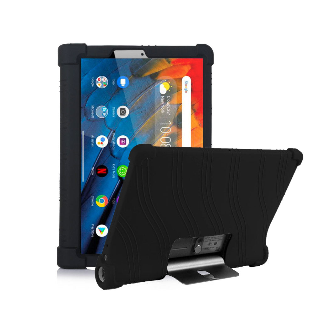 ARMOR-X Lenovo Yoga Tab 11 YT-J706F Soft silicone shockproof protective case with kick-stand.