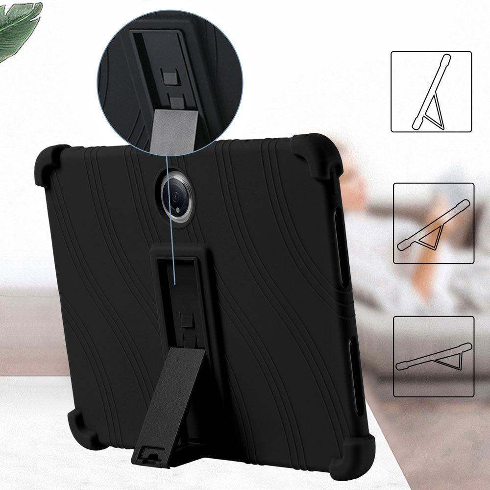 ARMOR-X OnePlus Pad 2 Soft silicone shockproof protective case. Built-in adjustable kickstand convenient for providing different viewing angles when watching videos, texting, gaming or learning etc.