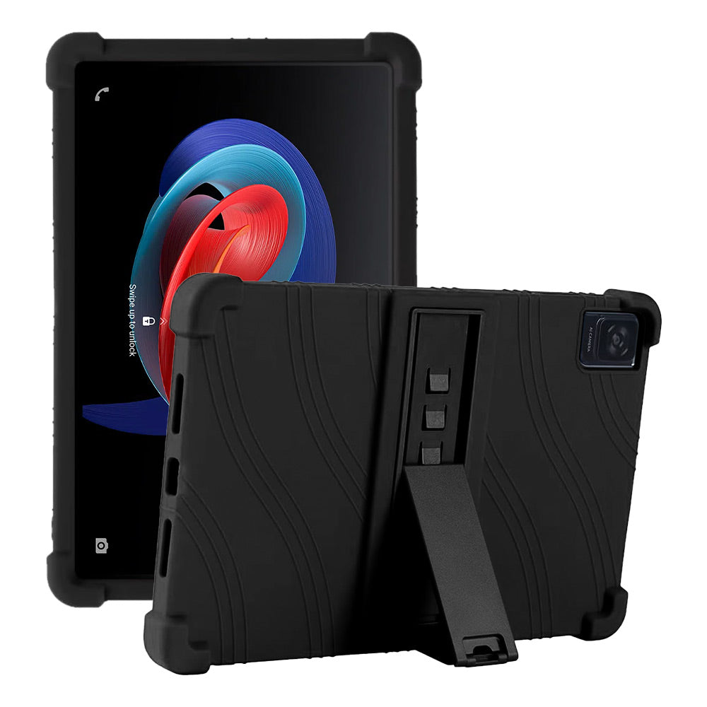 ARMOR-X TCL Tab 10 Gen 2 8496G 10.4 Soft silicone shockproof protective case with kick-stand.