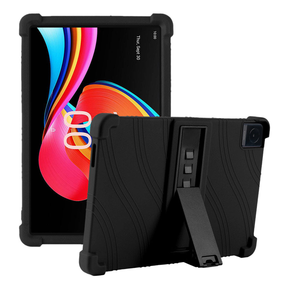 ARMOR-X TCL Tab 10L Gen2 8492A 10.1 Soft silicone shockproof protective case with kick-stand.