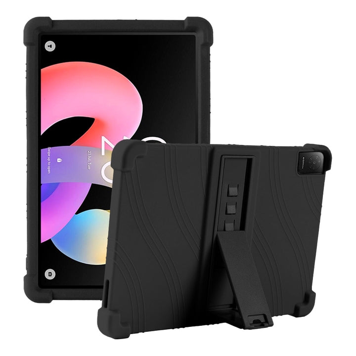 ARMOR-X TCL Tab 10L Gen 4 8483A 10.1 Soft silicone shockproof protective case with kick-stand.