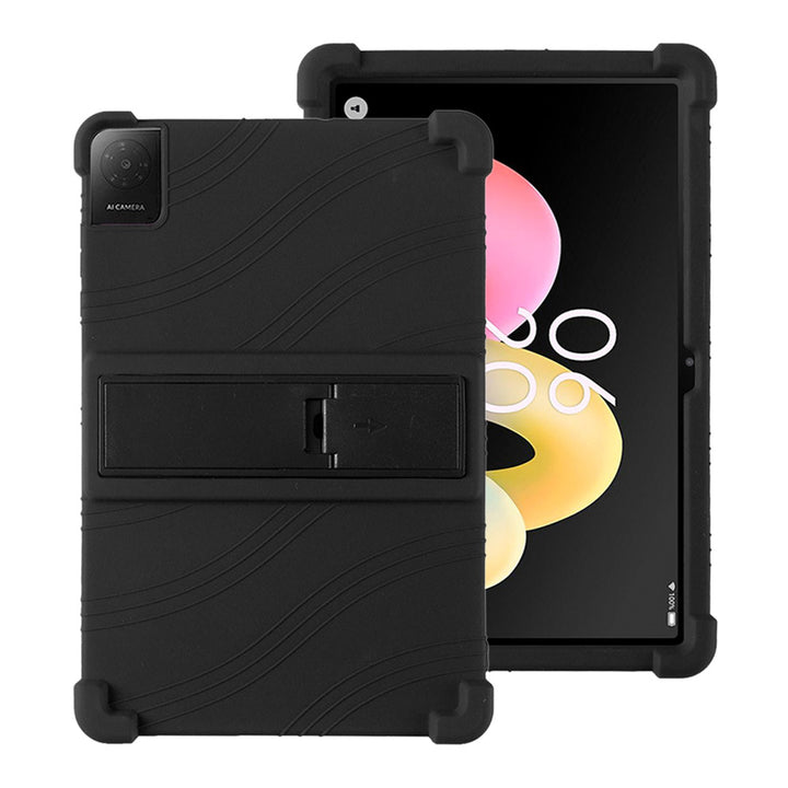 ARMOR-X TCL Tab 10L Gen 4 8483A 10.1 Soft silicone shockproof protective case with kick-stand.