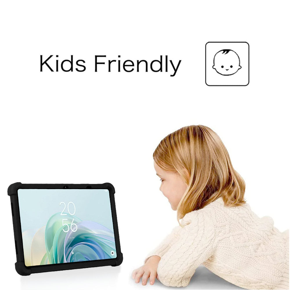 ARMOR-X TCL Tab 11 Gen 2 (9491G) / TCL Tab 11 FE (9465X) Soft silicone shockproof protective case with kick-stand. Made from a kid-safe, anti-slip, soft silicone material.