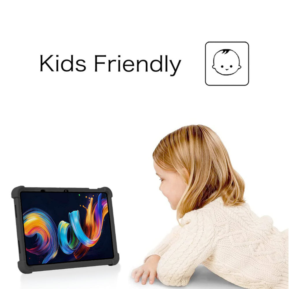 ARMOR-X TCL NxtPaper 11 Plus Soft silicone shockproof protective case with kick-stand. Made from a kid-safe, anti-slip, soft silicone material.