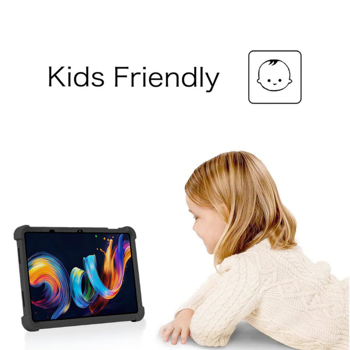 ARMOR-X TCL NxtPaper 11 Plus Soft silicone shockproof protective case with kick-stand. Made from a kid-safe, anti-slip, soft silicone material.