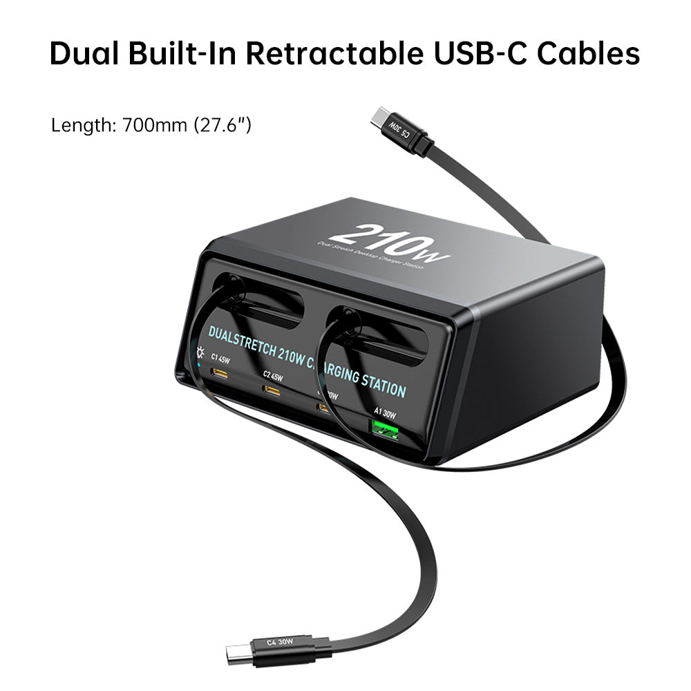 CHR-60E | 6-Port USB GaN Charging Station 160W Output