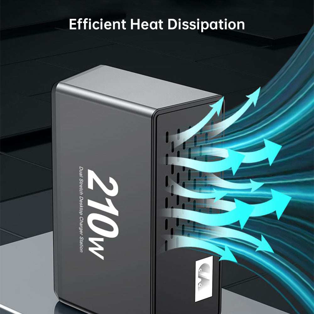 CHR-60E | 6-Port USB GaN Charging Station 160W Output