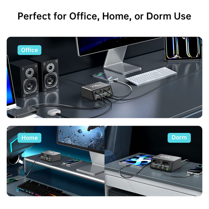 CHR-60E | 6-Port USB GaN Charging Station 160W Output