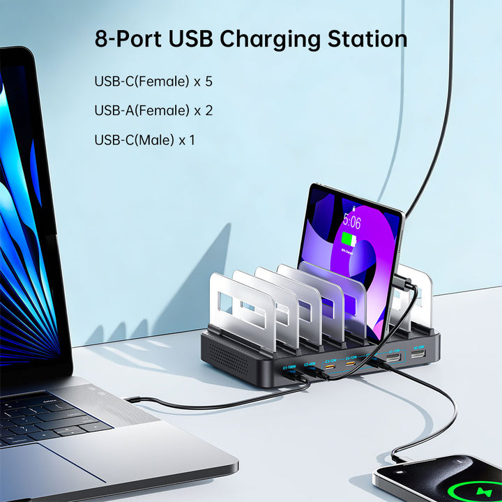 CHR-60H | 8-Port USB Charging Station 100W Output