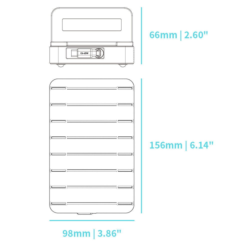 CHR-60H | 8-Port USB Charging Station 100W Output