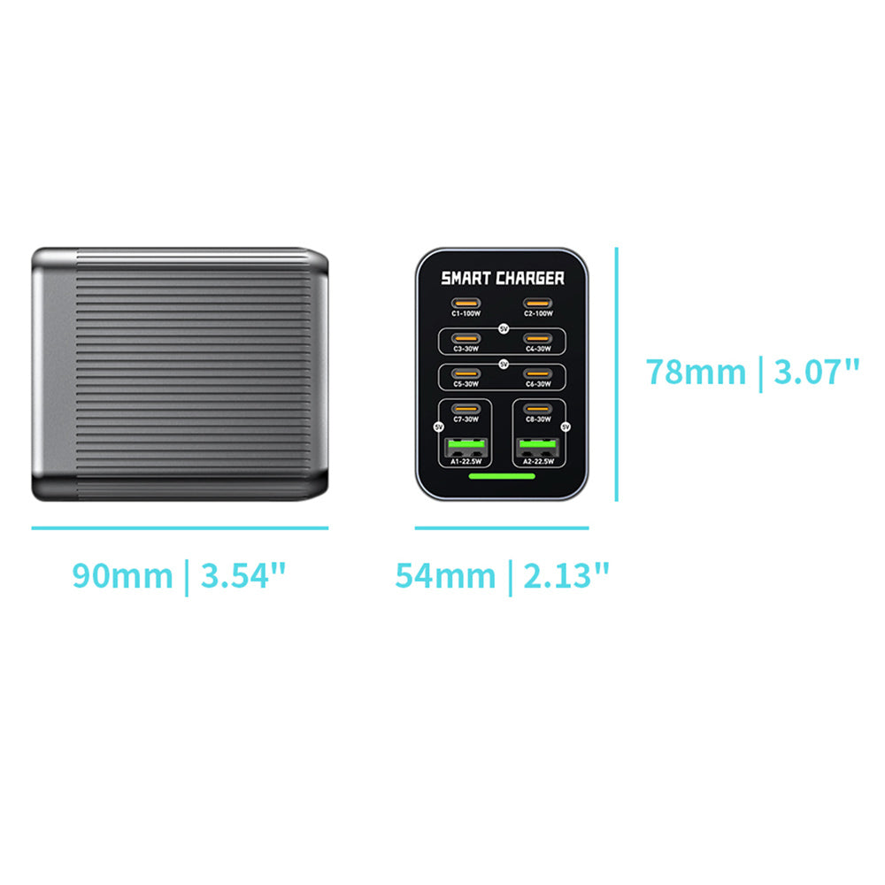 CHR-G1 | 10-Port Intelligent Multi USB GaN Charger 200W Output