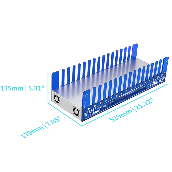 CHR-H | 9 & 16-Port Intelligent Multi Charging Station 600W & 1200W Output