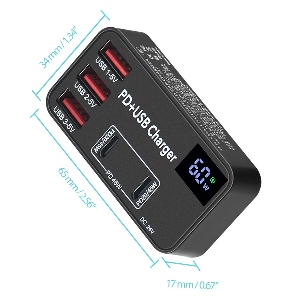 CHR-H988 | Smart Multi Charger With Display And Powerful Output