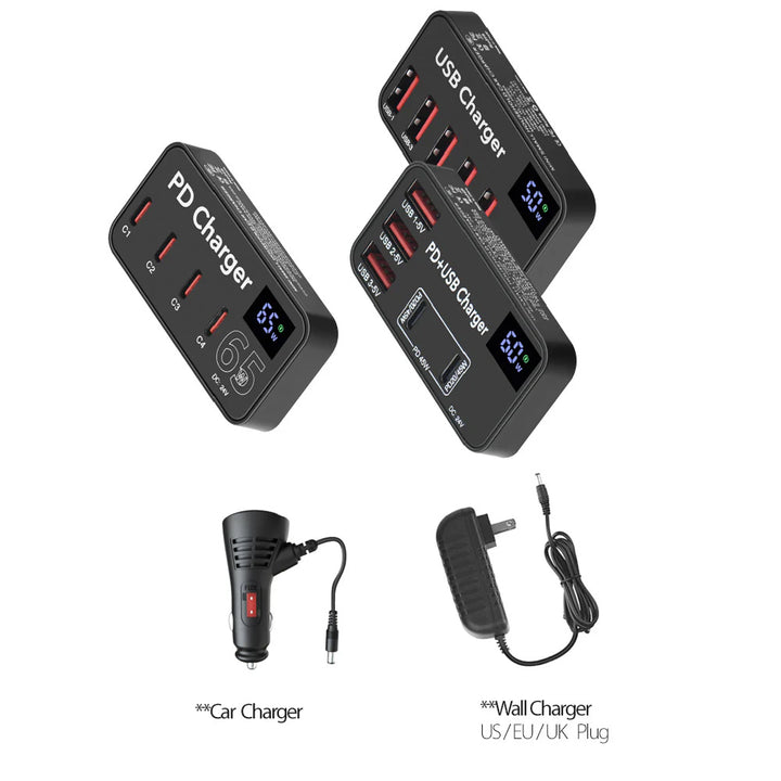 CHR-H988 | Smart Multi Charger With Display And Powerful Output