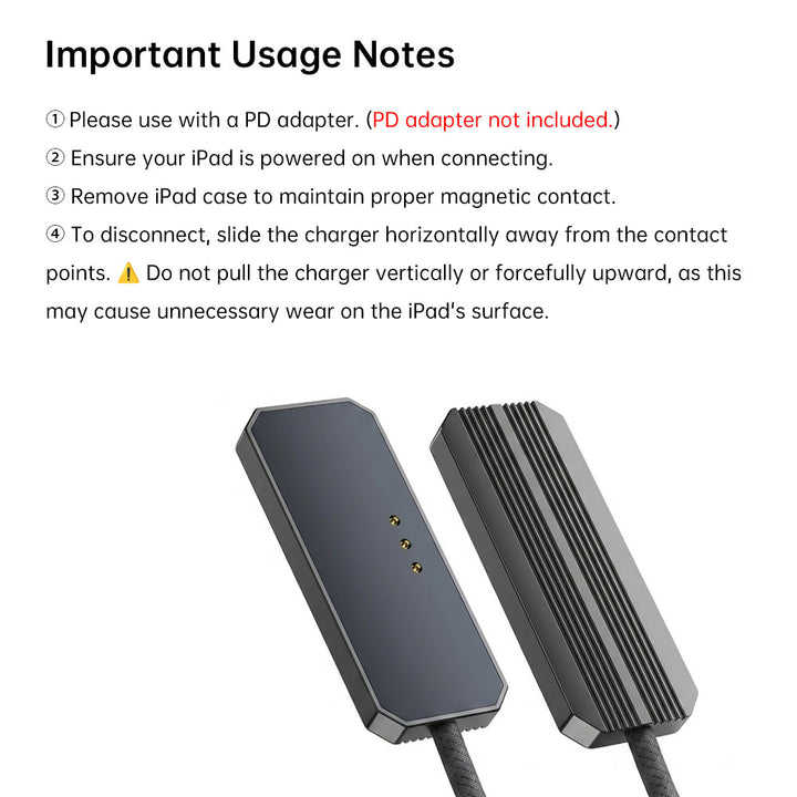 CHR-MG35W | 35W Magnetic Smart Connector Charger for iPad Pro 13 / Pro 11 ( M4 / M5 )