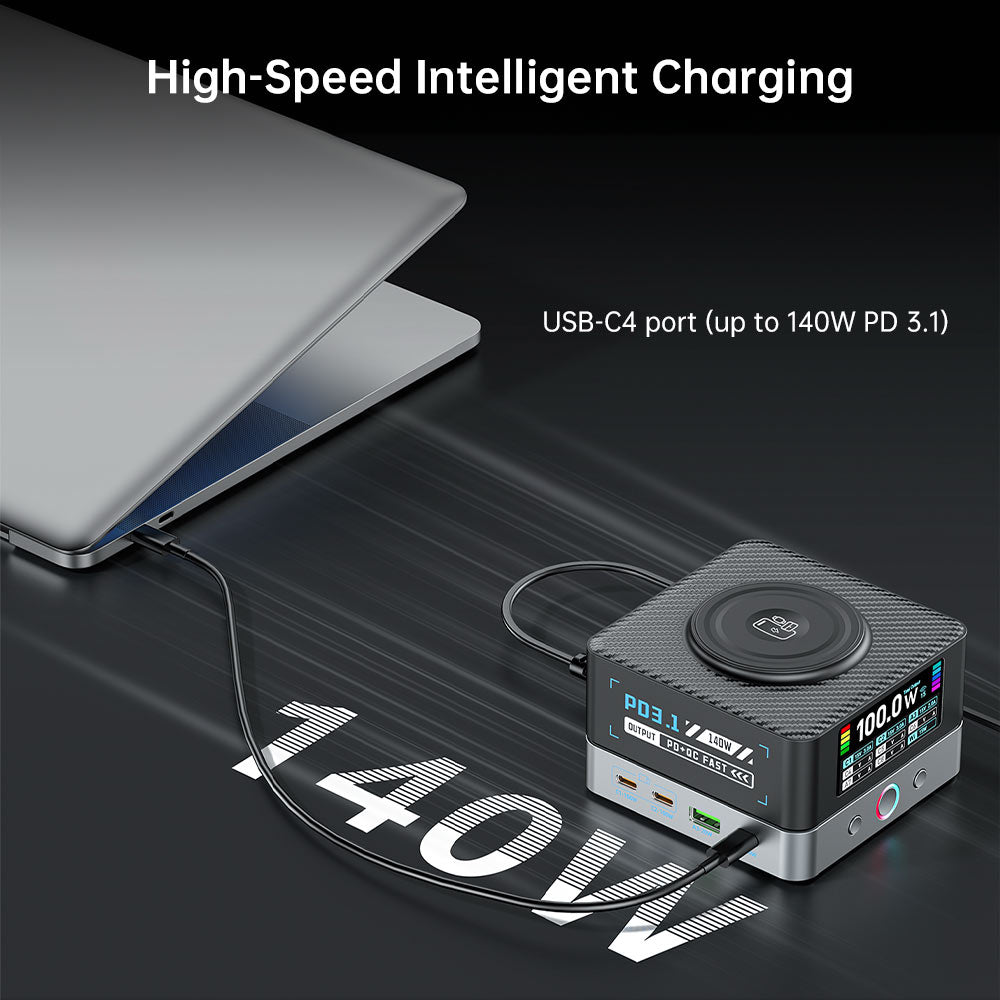 CHR-R8A | 9-Port Intelligent Multi Charging Station 200W Output