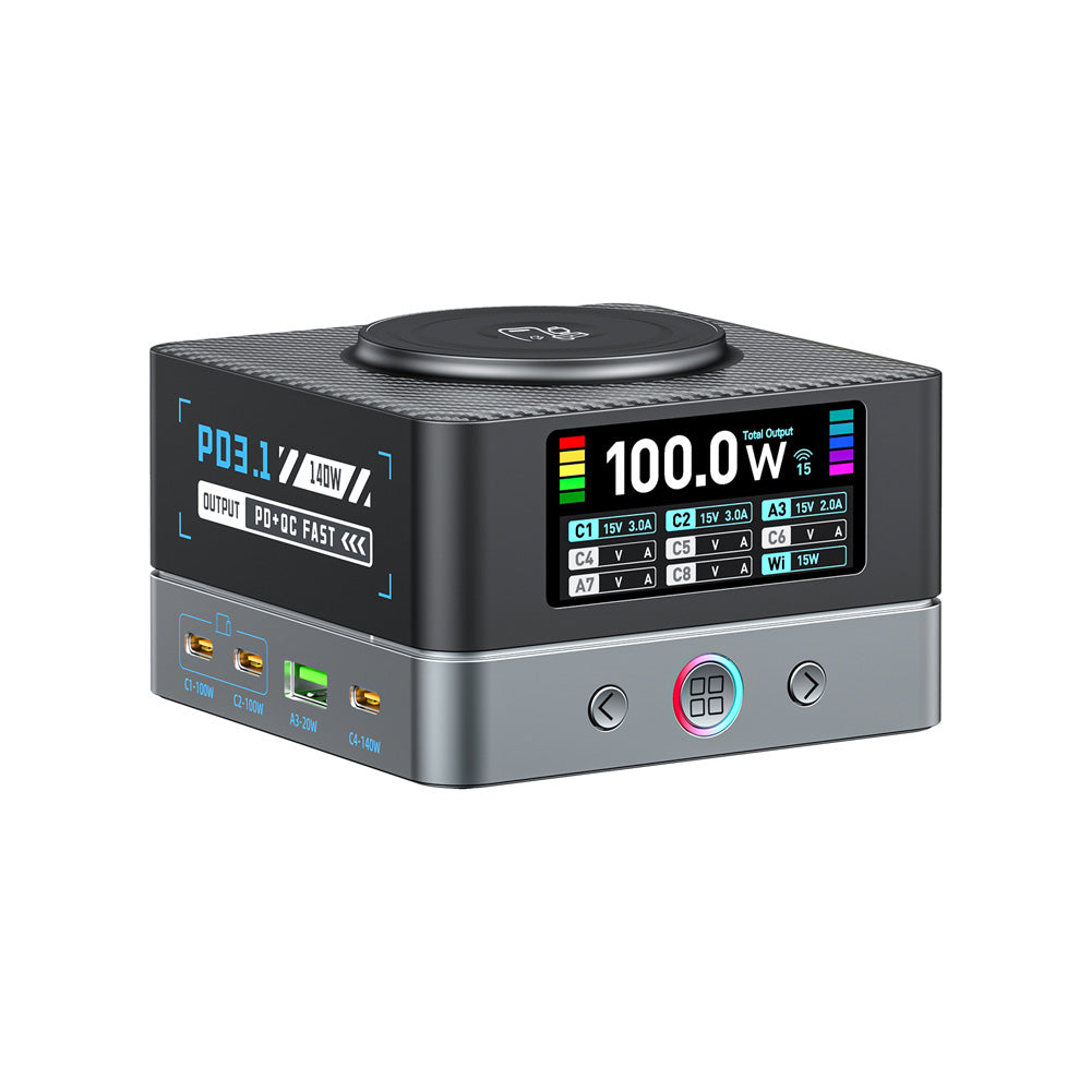 CHR-R8A | 9-Port Intelligent Multi Charging Station 200W Output