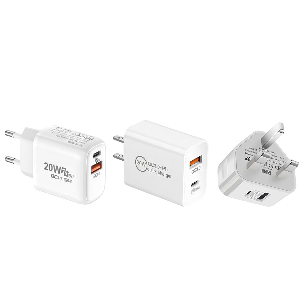 CHR-WA1 | PD20W QC 3.0 Type-C USB-C Wall Power Charger Fast Charger