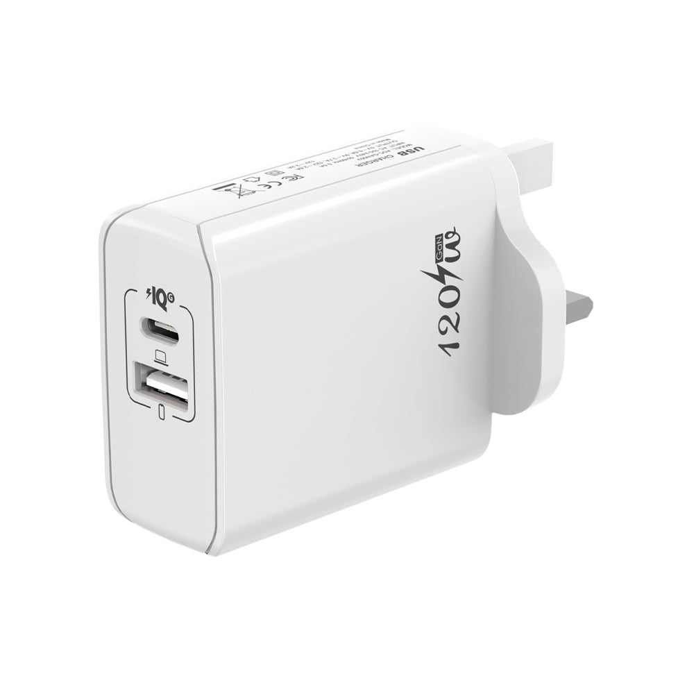 CHR-WA3 | PD120W QC3.0 Type-C USB-C GaN Wall Power Charger Fast Charger