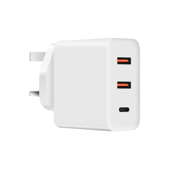 CHR-WA4E | 38W 3-Port PD3.0+QC3.0 GaN Wall Power Charger Fast Charger