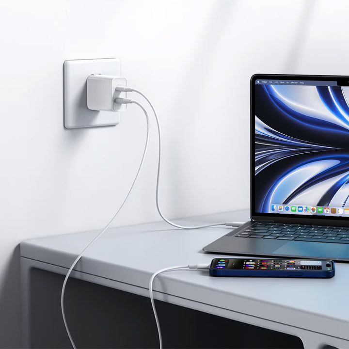 CHR-WA6A | 65W 2-Port PD3.0+QC3.0 GaN Wall Power Charger Fast Charger