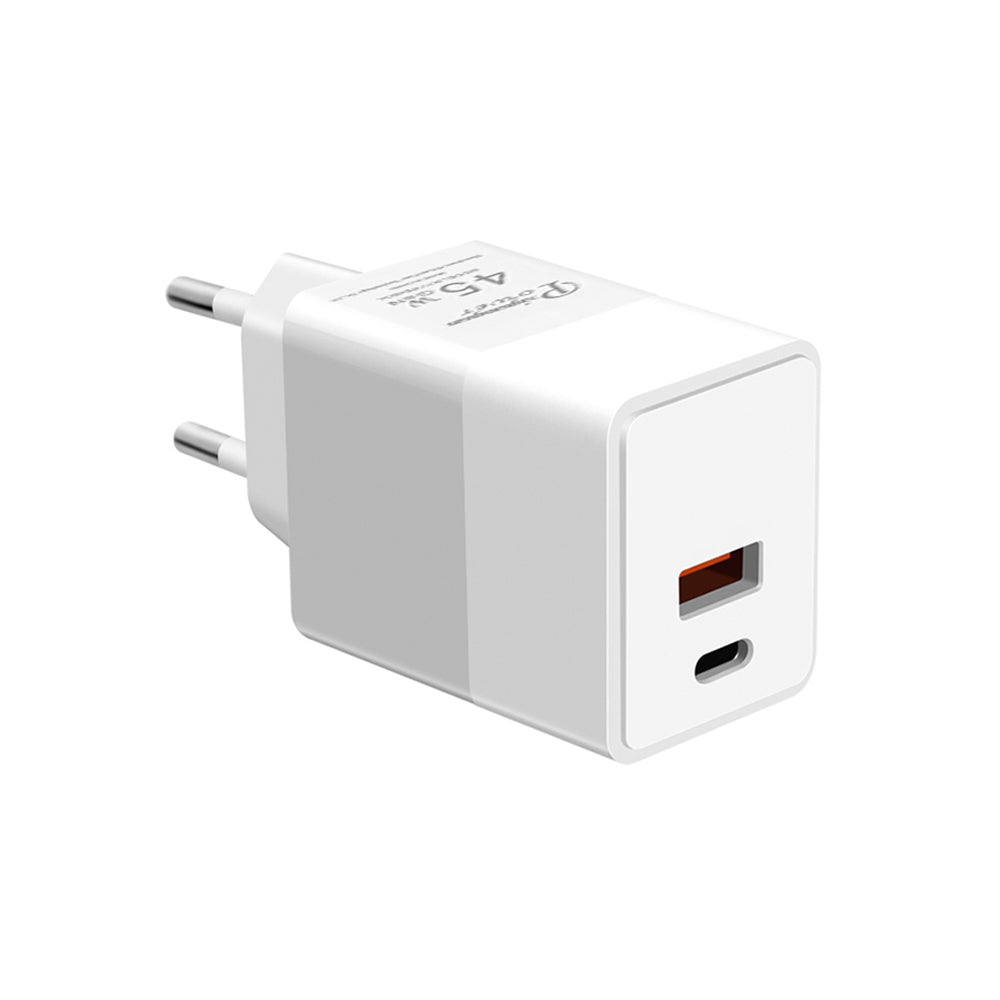 CHR-WA6B | 45W 2-Port PD3.0+QC3.0 GaN Wall Power Charger Fast Charger
