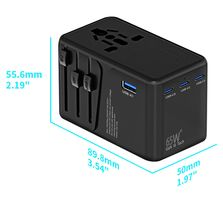 CHR-WLG3 | 65W GaN Worldwide Wall Power Charger Fast Charger