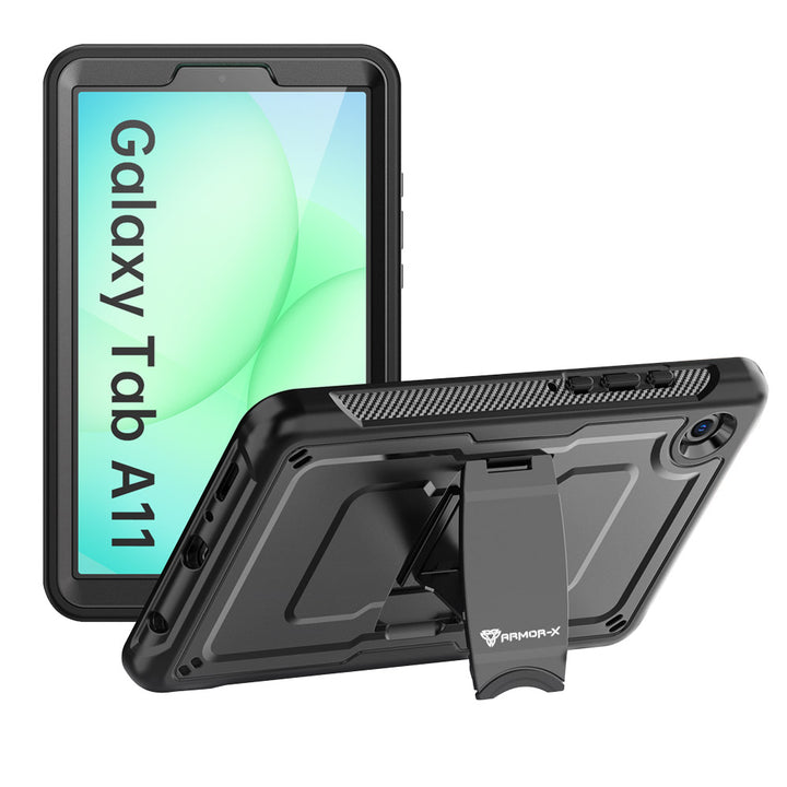 CLN-SS-X135 | Samsung Galaxy Tab A11 ( 8.7" ) SM-X133 X135 / A9 ( 8.7" ) | Dual layers shockproof rugged case with kick-stand