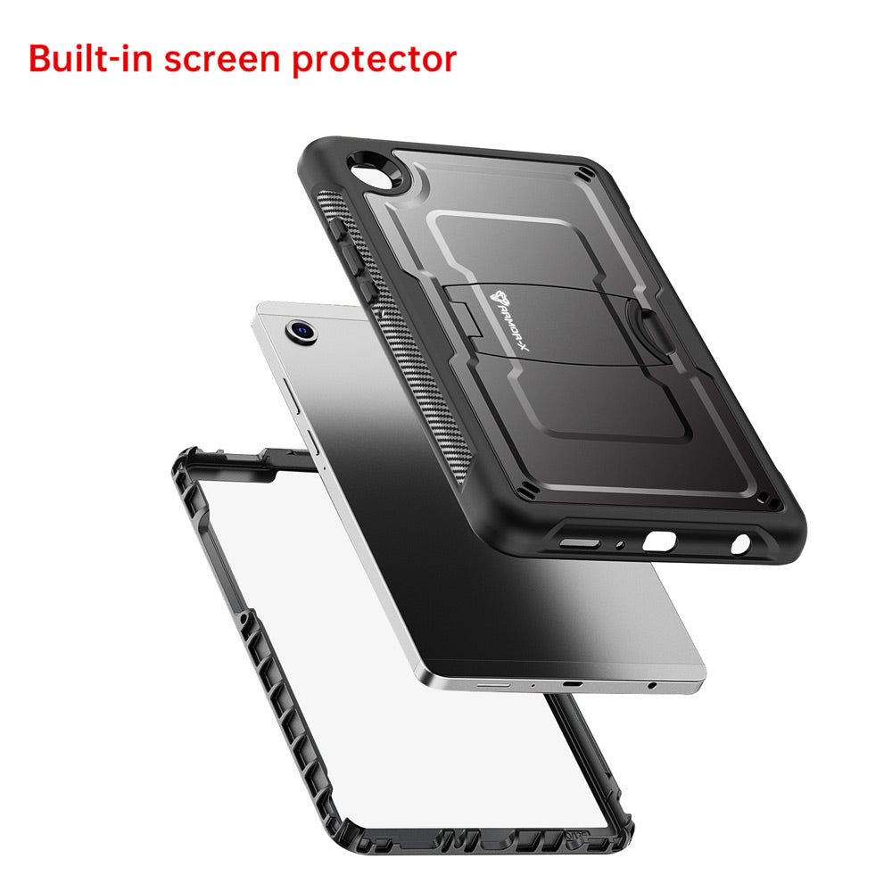 CLN-SS-X135 | Samsung Galaxy Tab A11 ( 8.7" ) SM-X133 X135 / A9 ( 8.7" ) | Dual layers shockproof rugged case with kick-stand