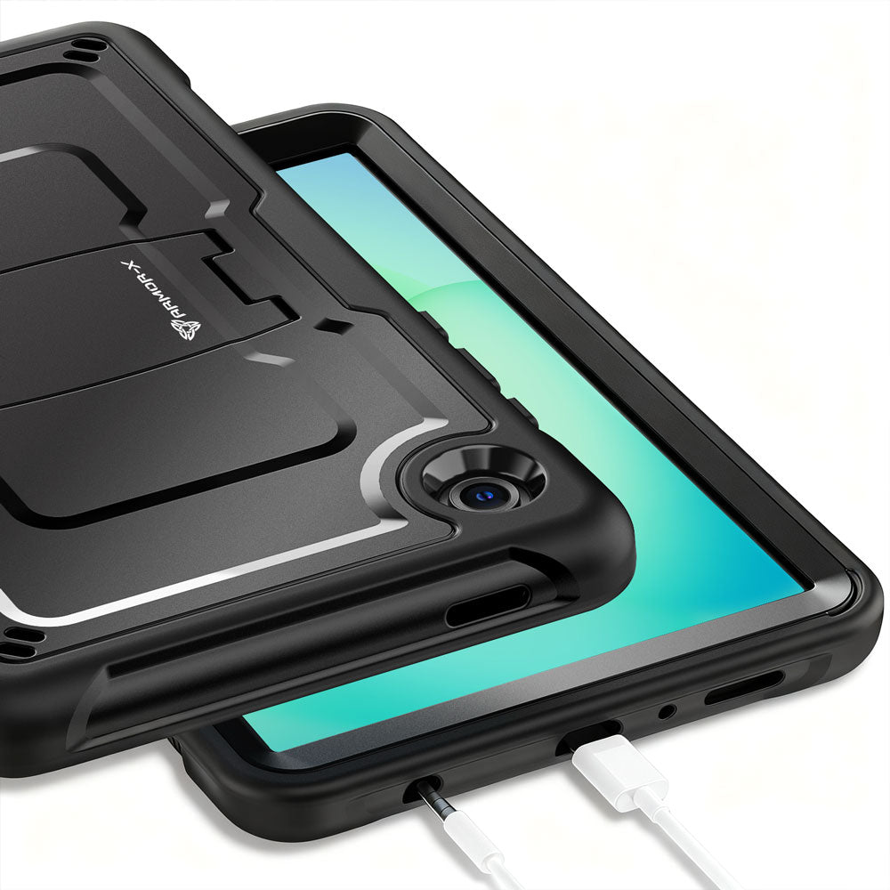 CLN-SS-X135 | Samsung Galaxy Tab A11 ( 8.7" ) SM-X133 X135 / A9 ( 8.7" ) | Dual layers shockproof rugged case with kick-stand