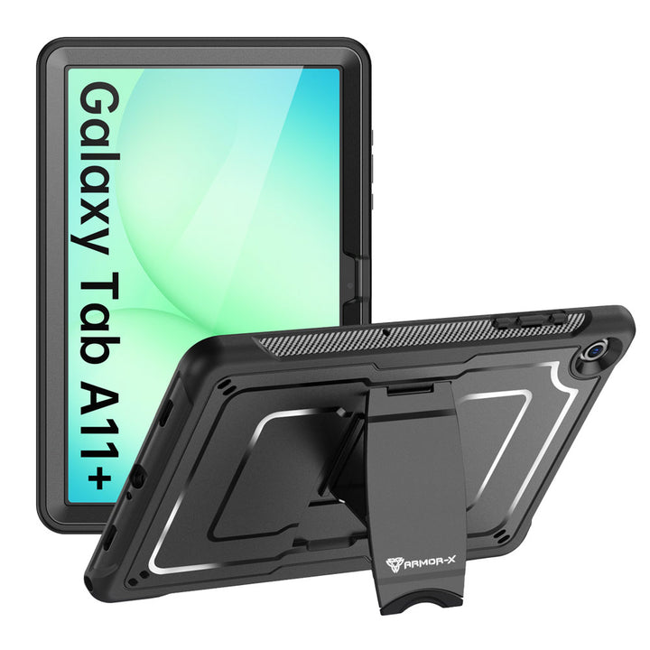CLN-SS-X230 | Samsung Galaxy Tab A11+ A11 Plus ( 11" ) SM-X230 X235 X236 / A9+ A9 Plus ( 11" ) | Dual layers shockproof rugged case with kick-stand