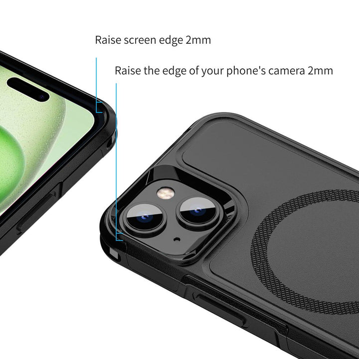 ARMOR-X APPLE iPhone 15 Plus military grade protective case & magnetic case. Raised edge to protect the screen and camera.